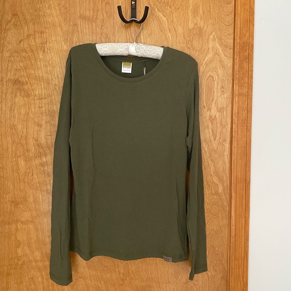 ONNO bamboo long sleeve t-shirt, Cypress, W’s M